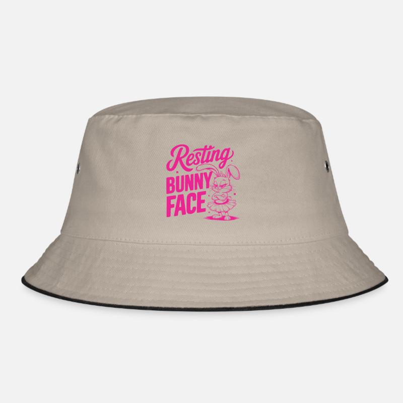 Resting Bunny Face Bucket Hat