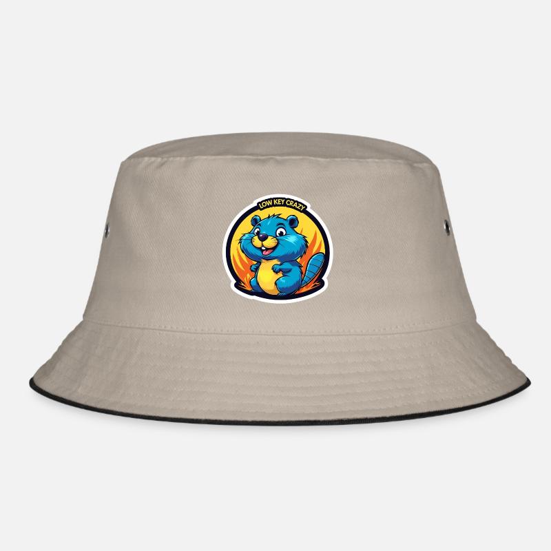Low Key Crazy Bieber - Bucket Hat - khaki/black
