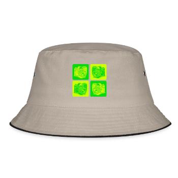 Camera – Pop Art Photography Camera - Bucket Hat - khaki/black - Front