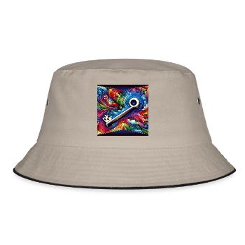 Motif clé de couleurs - Bob - kaki/noir - Devant