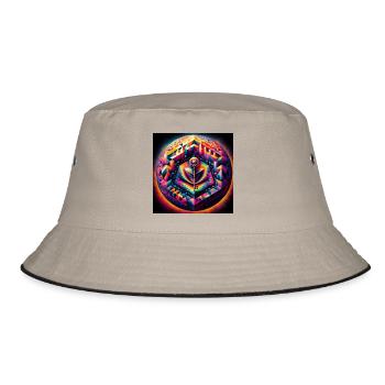 Key to the Grounding Inside - Bucket Hat - khaki/black - Front