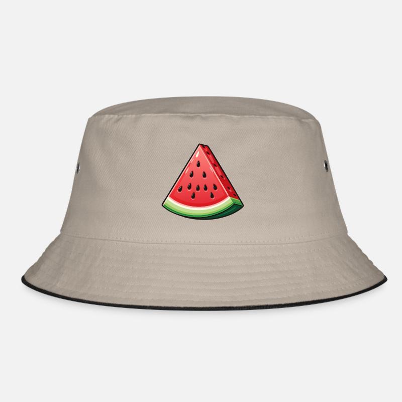 Melon Melon Fruit Fruit Fruit Drawing Bucket Hat