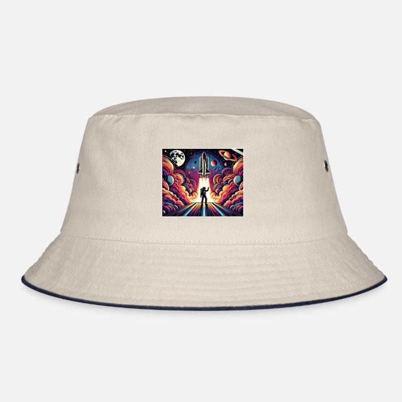Astronaut Space Mission Design Bucket Hat