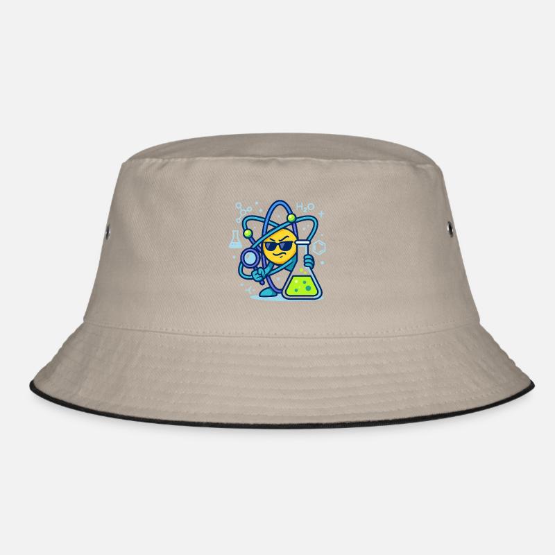 Sneaky Atom Vibes - Physik und Chemie Design Bucket Hat