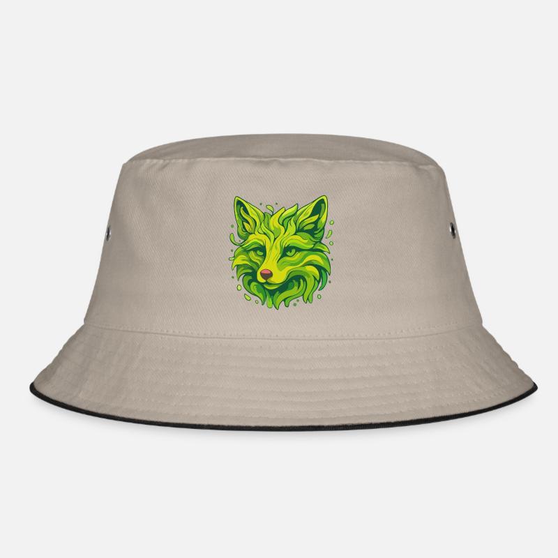 Neon Fox Bucket Hat