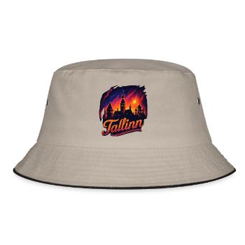 Tallinn Capital Estonia Baltic Gift - Bucket Hat - khaki/black - Front
