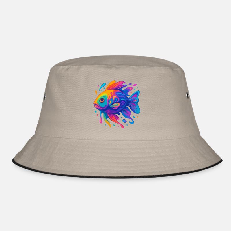 Rainbow Fish Bucket Hat