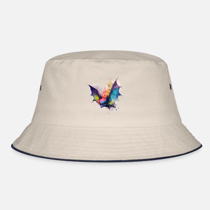 Neon Bat Bucket Hat