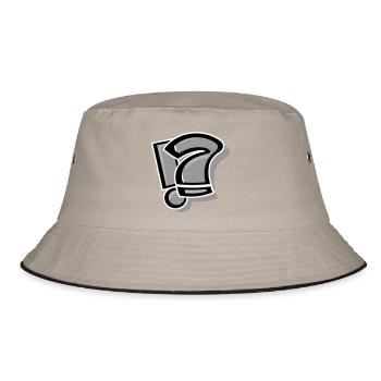 !? Exclamation question mark - Bucket Hat - khaki/black - Front