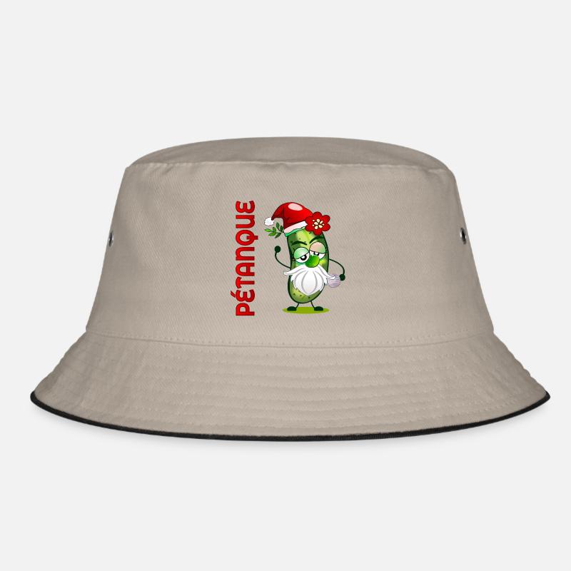 Weihnachts-Petanque-Boule-Gurken Bucket Hat