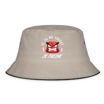 If you stick to me I'll brake Funny humor - Bucket Hat - khaki/black - Front