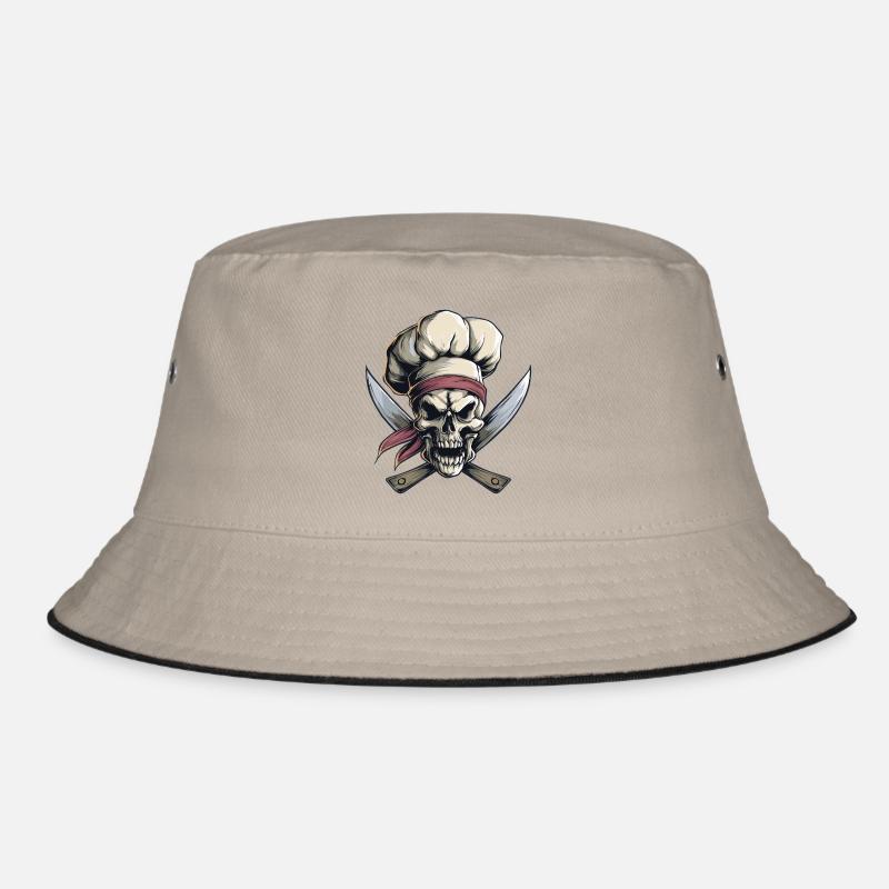 Crâne avec toque de chef Bob