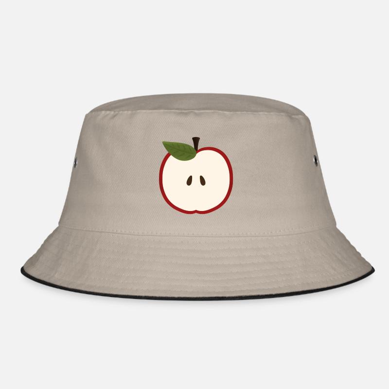 Apple Half Illustration Bucket Hat