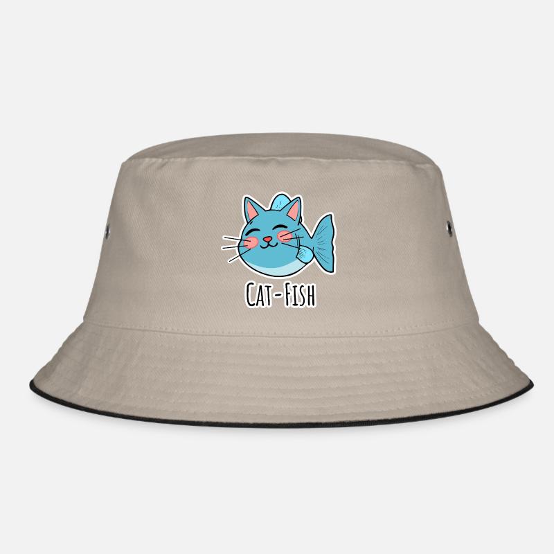 Cat-Fish - Half Cat, Half Fish or a Catfish! Bucket Hat