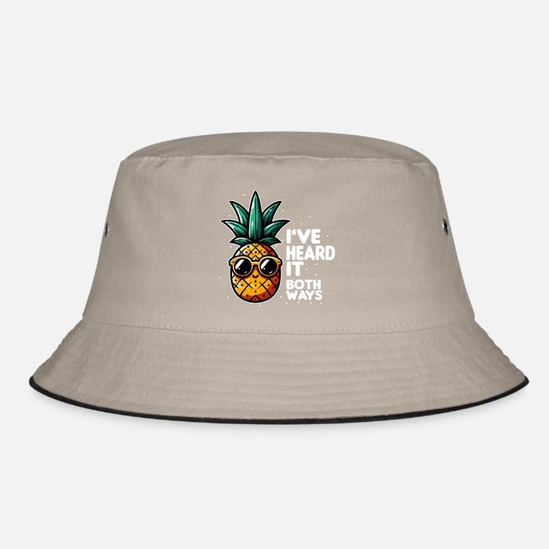 Ananas-Slogan mit doppelter Bedeutung Bucket Hat