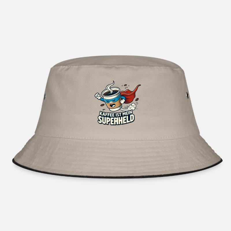 Kaffee Superheld Belebende Kraft Bucket Hat