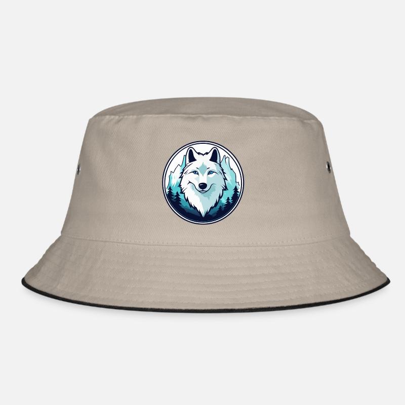 Arctic Wolf (Head) Bucket Hat