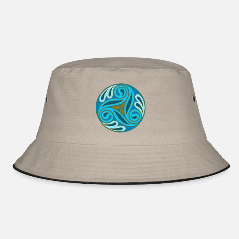Blaue keltische Kugel Bucket Hat