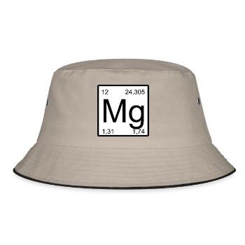 Magnesium Element Design Tee - Bucket Hat - Khaki/Schwarz - Vorne