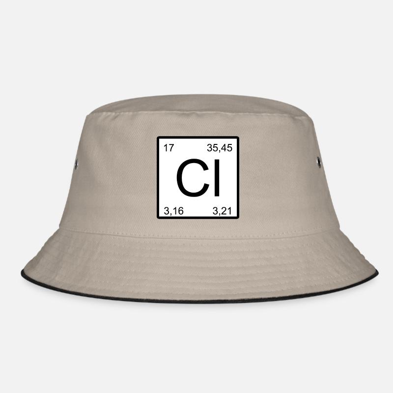 Chlorine Square Element Design Bucket Hat