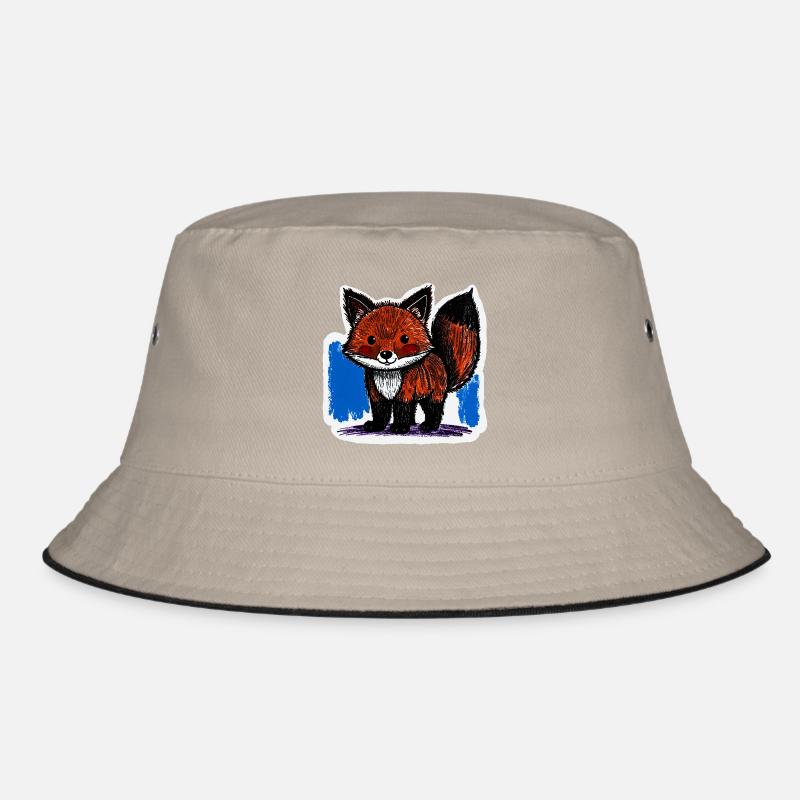 Petit renard (dessin au crayon de couleur) Bob