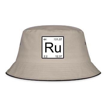 Ruthenium Element Minimalist - Bucket Hat - Khaki/Schwarz - Vorne