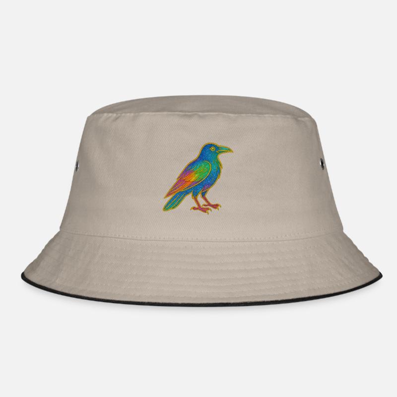 Conception de patch de corbeau arc-en-ciel Bob
