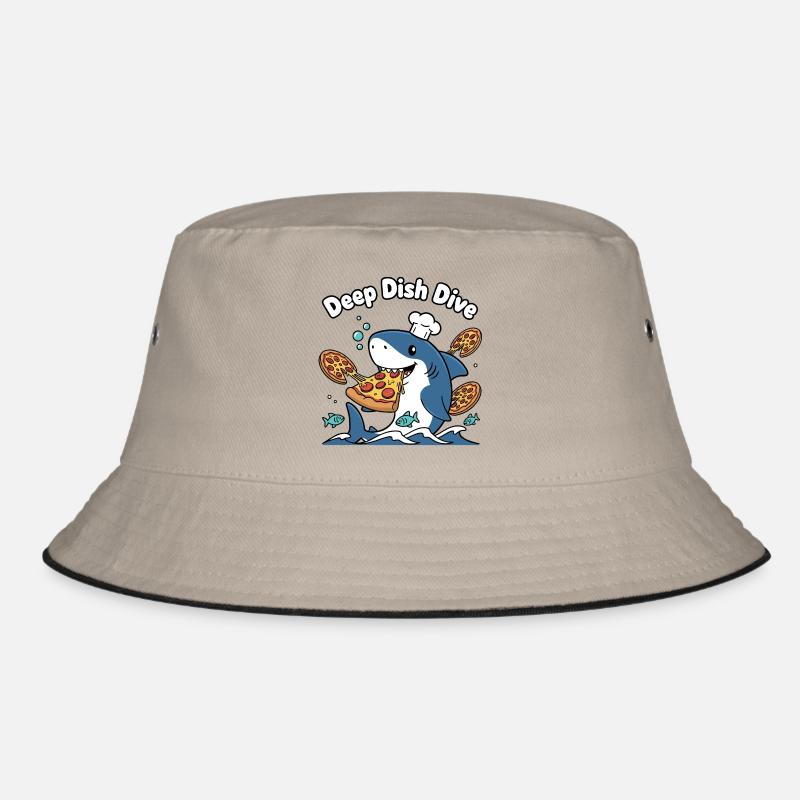 Deep Dish Dive Shark Chef Bucket Hat