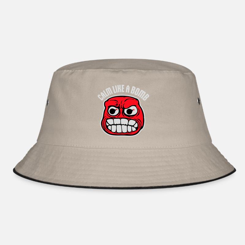 Calm Like Bomb Paradox Ironie Humor Explosiv Witz Bucket Hat