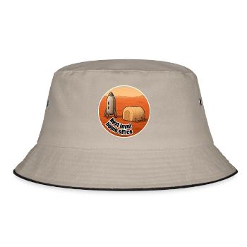 Mars Next Level Home Office - Bucket Hat - Khaki/Schwarz - Vorne