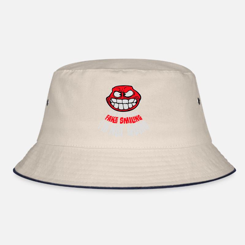 If It Involves Fake Smiling I'm Not Going Saying Bucket Hat