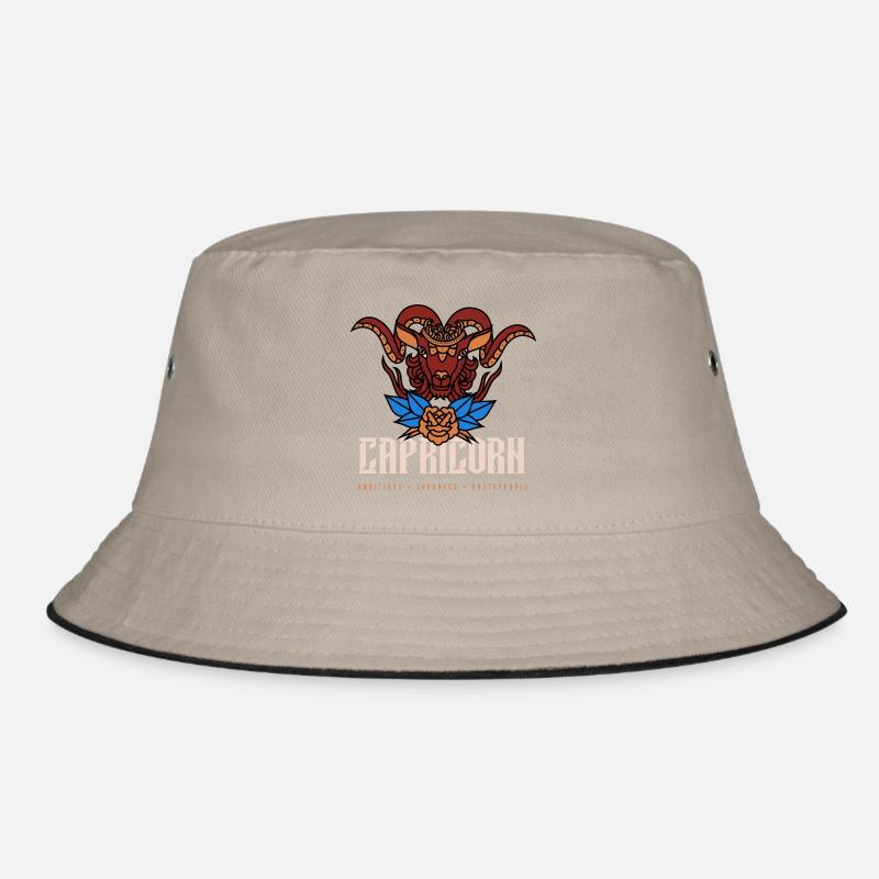 Steinbock - Bucket Hat - Khaki/Schwarz
