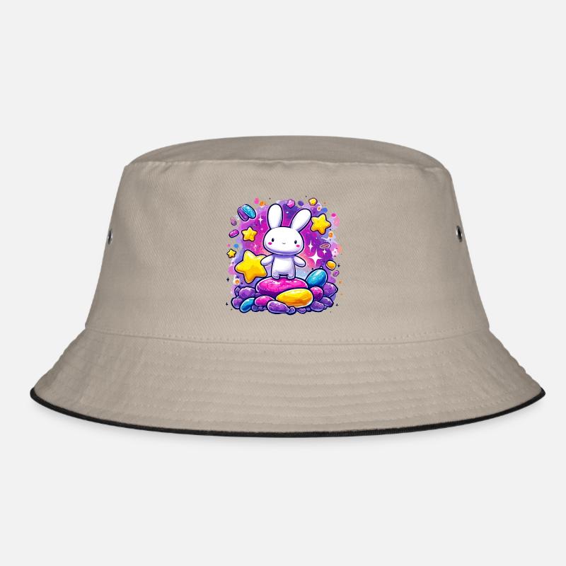 Cuddly bunny in the sugar storm Bucket Hat