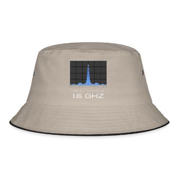UAP Frequency 1.6 GHz – Heaven Is Listening - Bucket Hat - khaki/black - Front