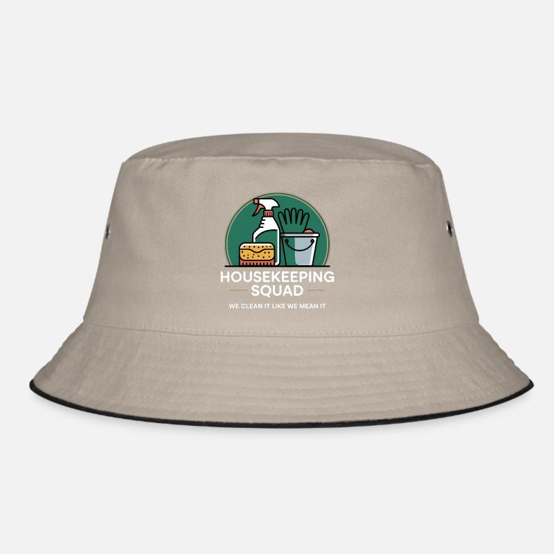 Funny Cleaning Design Bucket Hat