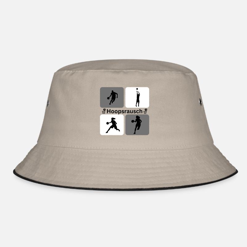 Basketball Silhouetten Dynamik Bucket Hat