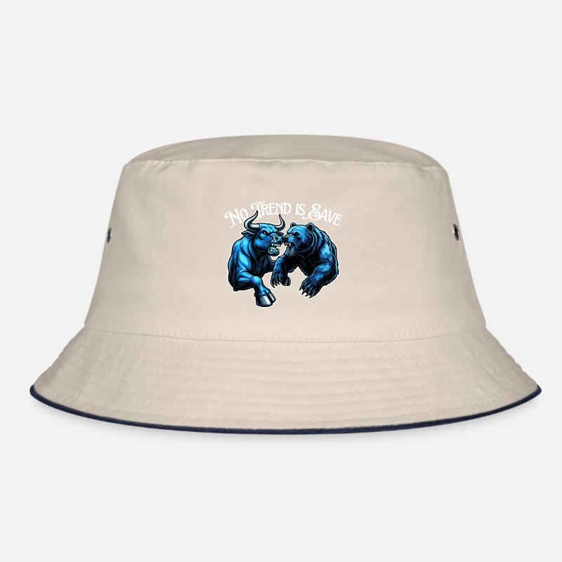 Stier vs Bär im Trend Bucket Hat