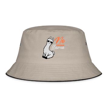 Pas de drame Lama Lunettes de soleil cool assis détendu - Bob - kaki/noir - Devant