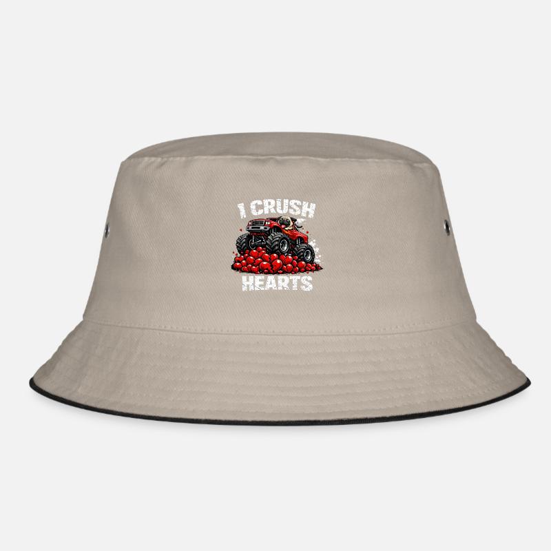 Valentinstag zerdrücke ich Herzen Mops Hundemonster Bucket Hat