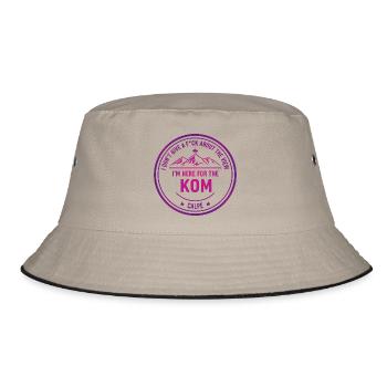 KOM Mountain Stamp Calpe - Bucket Hat - khaki/black - Front
