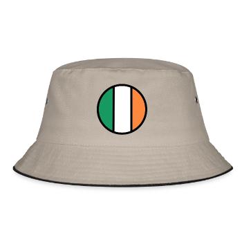 Cercle du drapeau irlandais - Bob - kaki/noir - Devant