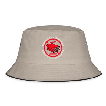Read Banned Books Verbotene Bücher Lesen Freiheit - Bucket Hat - khaki/black - Front