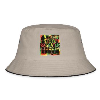 Raggatek Session Soundsystem - Bucket Hat - khaki/black - Front