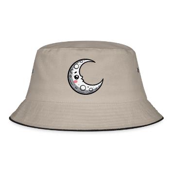 Moon - Bucket Hat - khaki/black - Front