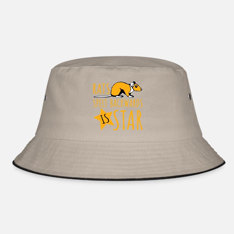 Rats Spelt Backwards Is Star Lustiger Ratte Spruch Bucket Hat