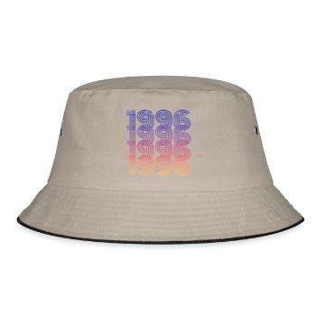 1996 30. Geburtstag - Bucket Hat - Khaki/Schwarz - Vorne