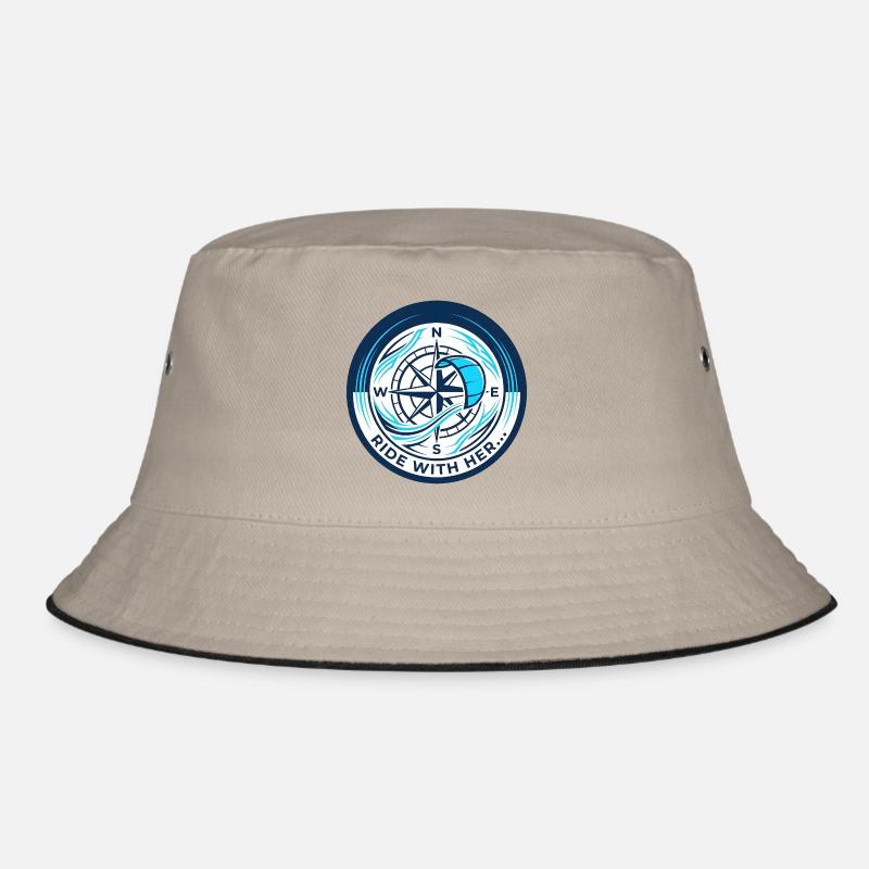 Kompass - Bucket Hat - Khaki/Schwarz