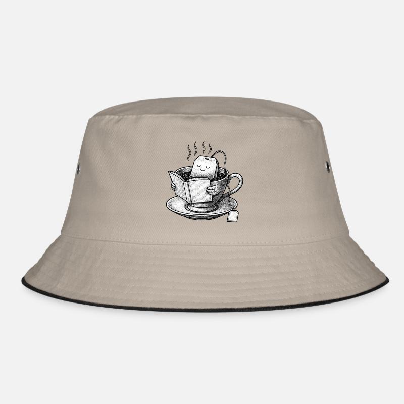 Cozy Tea Cup Reader  Bucket Hat