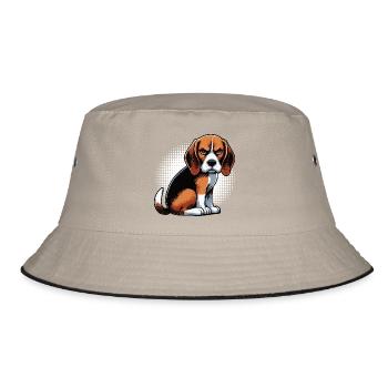 Beagle Beagle owner Beagle owner beagle dog - Bucket Hat - khaki/black - Front