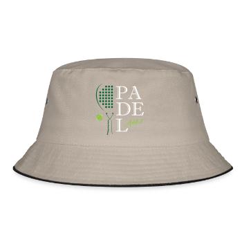 Padel_Addict - Bucket Hat - khaki/black - Front